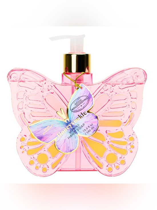 Other - Honeystuckle Pink Butterfly Scented Hand Soap